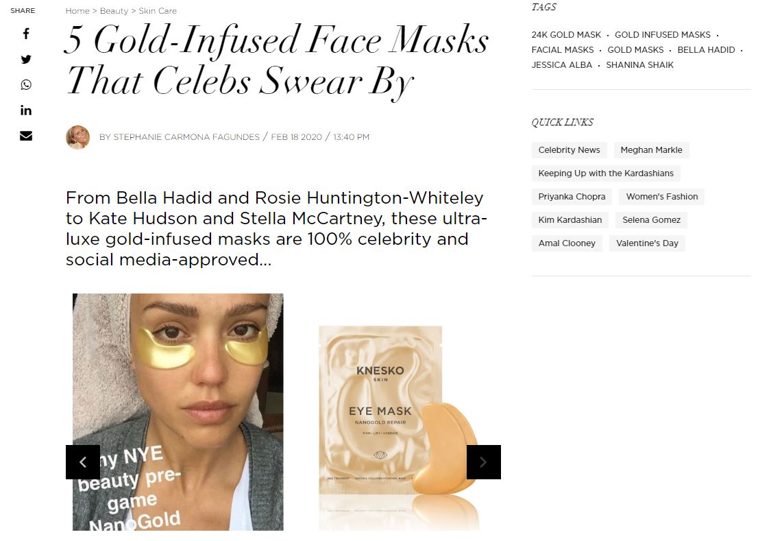 5 Gold-Infused Face Masks That Celebs Swear By